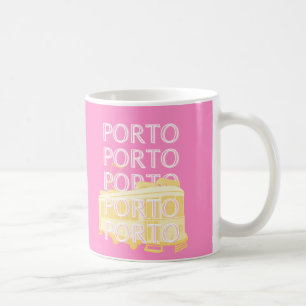 Mug Porto Travel Art, Portugal, Rose