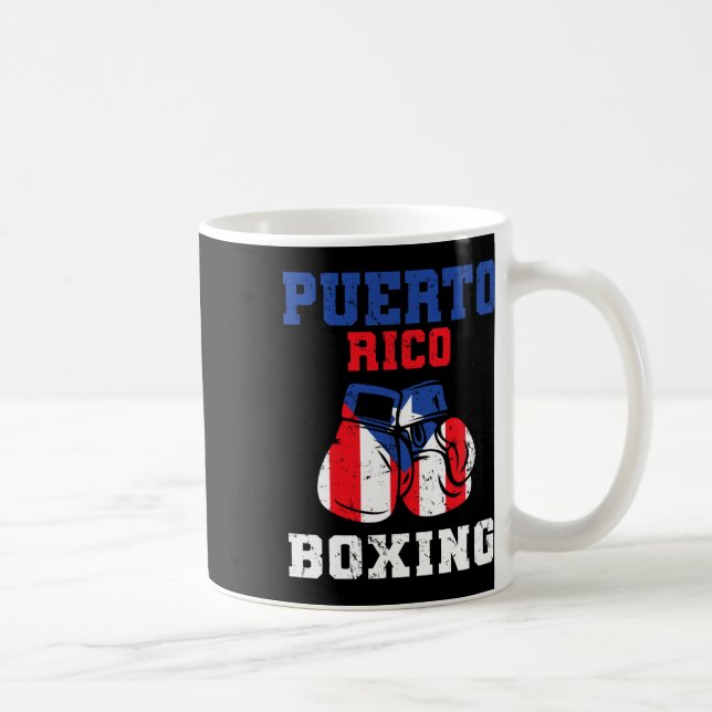 Mug Portoricain Drapeau Boxe Gants Rico Pride Boxe (Droite)