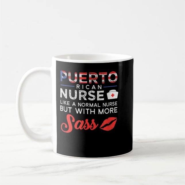 Mug Portoricain Infirmière Cadeau Infirmier Mais Avec  (Gauche)