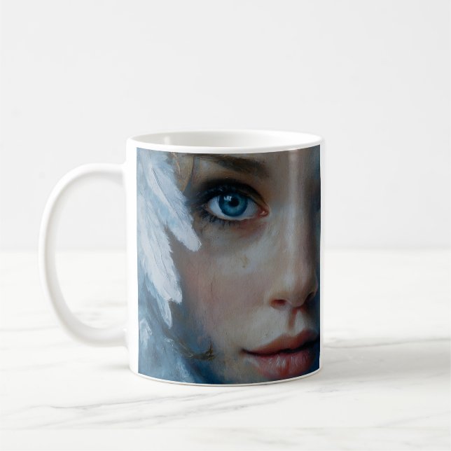 Mug Portrait artistique de l'oeil bleu (Gauche)