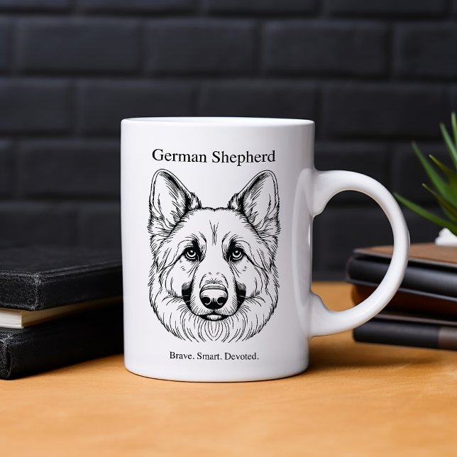 Mug Portrait berger allemand (Créateur téléchargé)
