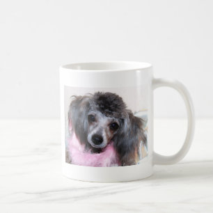 Mug Portrait bleu argenté de visage de chiot de