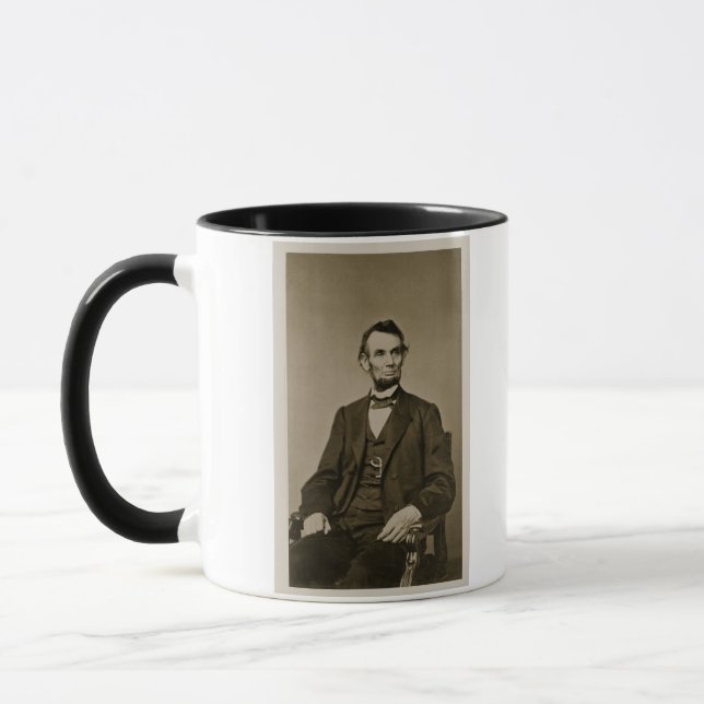 Mug Portrait d'Abraham Lincoln (1809-65) (photo de (Gauche)
