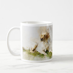 Mug Portrait d'aquarelle de chien de Labrador Retrieve