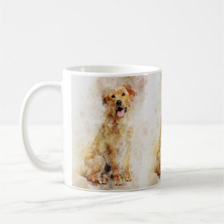 Mug Portrait d'aquarelle de chien de Labrador Retrieve