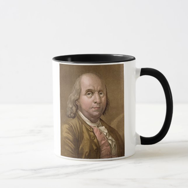 Mug Portrait de Benjamin Franklin (1706-90), de 'le (Droite)