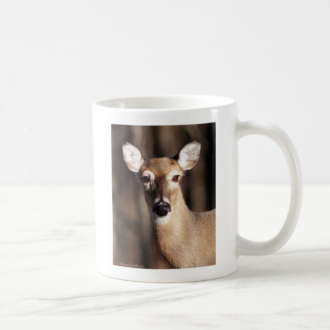 Mug Portrait de biche de cerf de Virginie (Droite)