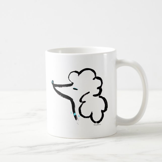 Mug Portrait de caniche (Droite)
