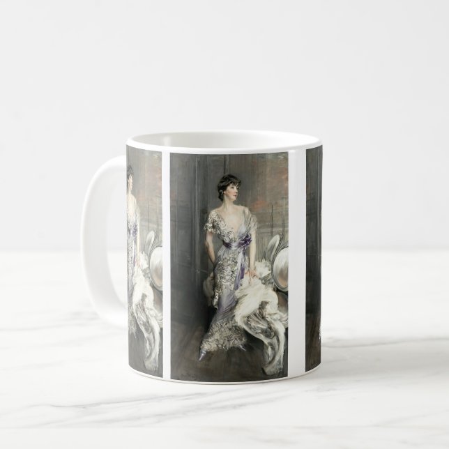 Mug Portrait de Celia Tobin Clark par Giovanni Boldini (Devant gauche)