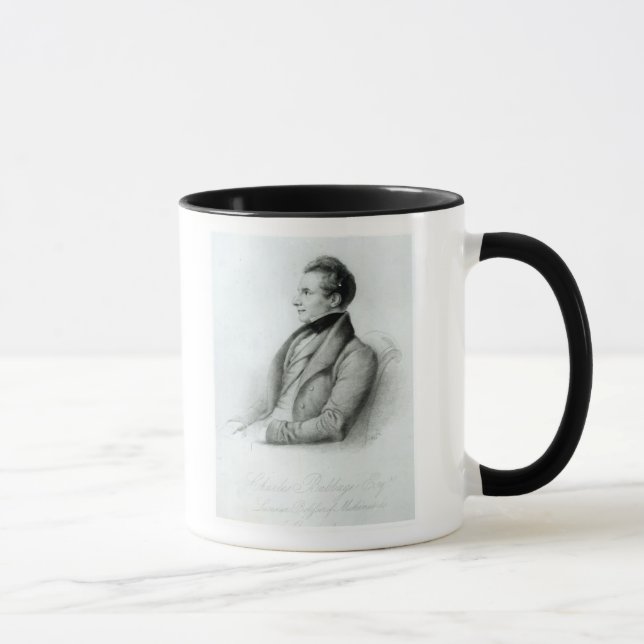 Mug Portrait de Charles Babbage 1832 (Droite)