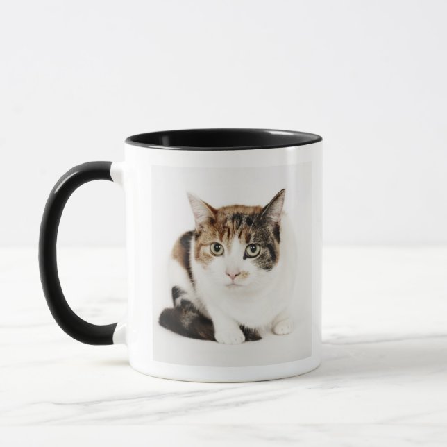 Mug Portrait de chat de calicot (Gauche)