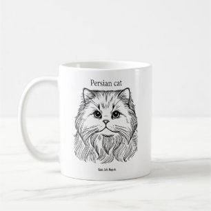 Mug Portrait de chat persan