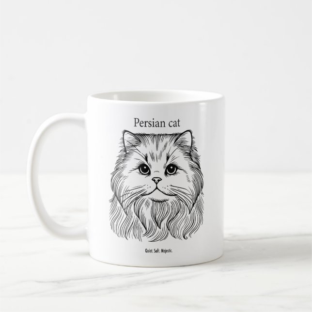 Mug Portrait de chat persan (Gauche)