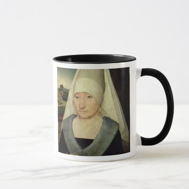 Mug Portrait de dame âgée (huile sur le panneau) (Droite)