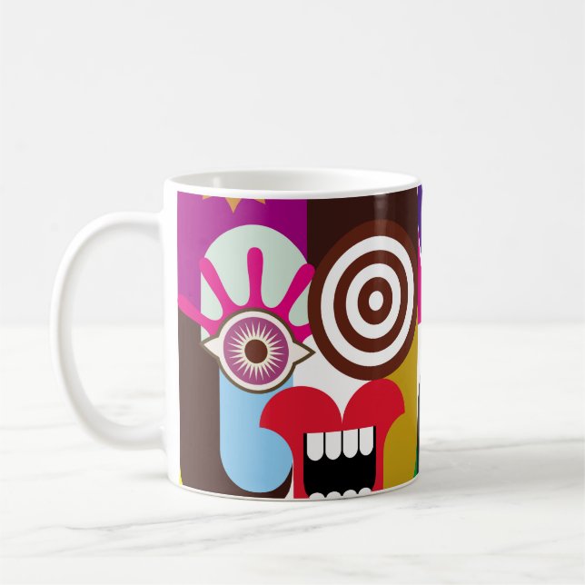 Mug Portrait de deux femmes - illustration couleur. Fe (Gauche)