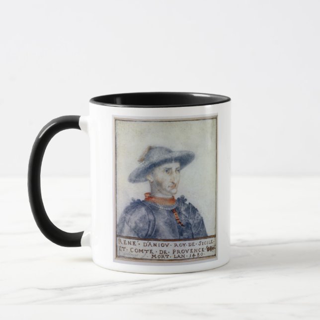 Mug Portrait de duc de Rene I de l'Anjou (Gauche)