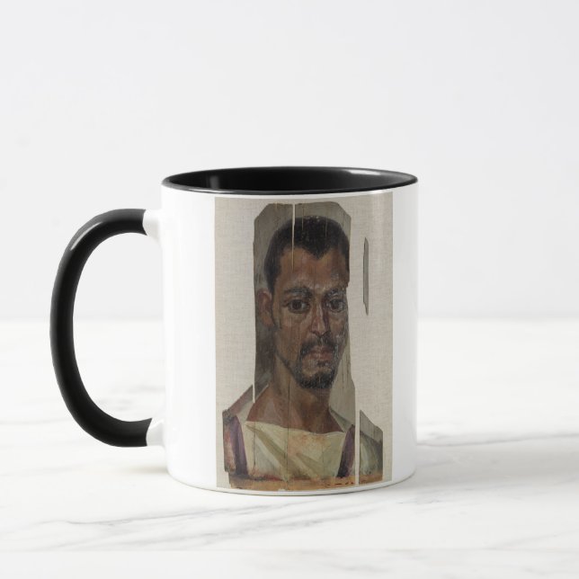 Mug Portrait de Fayum (cire d'encaustic sur le bois) (Gauche)