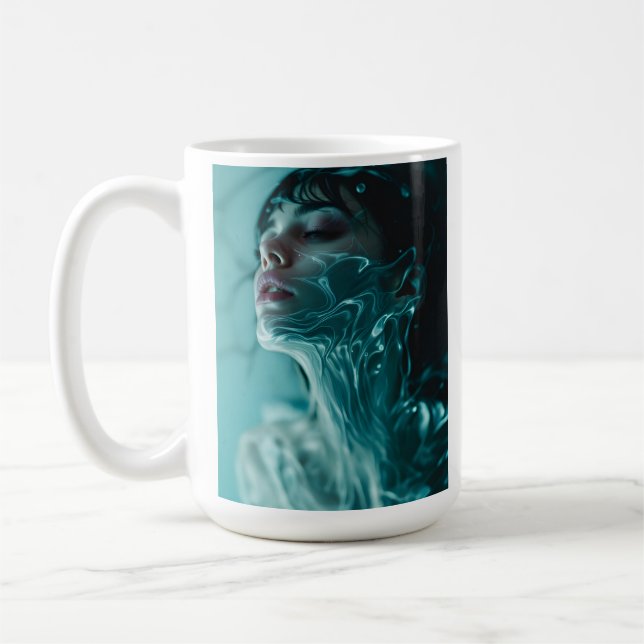 Mug portrait de femme de mode Fine Art (Gauche)
