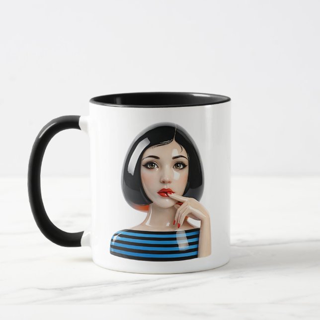 Mug Portrait de femme éditorial  (Gauche)