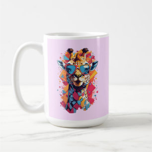 Mug Portrait de girafe de style graffiti-58567