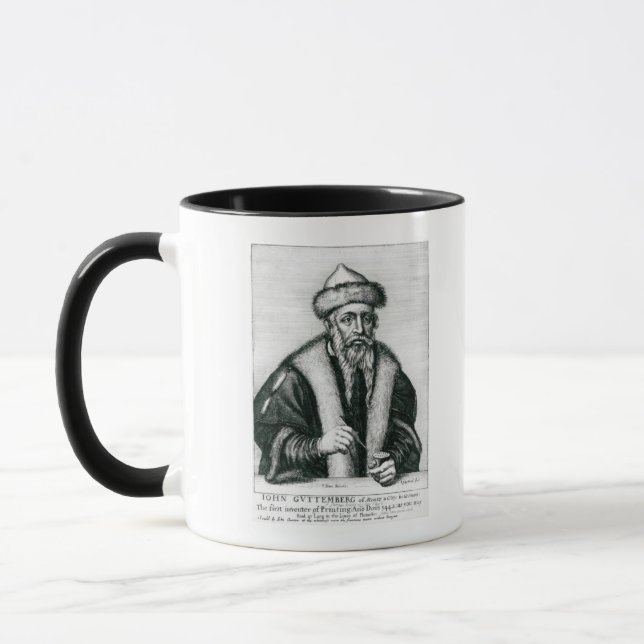 Mug Portrait de Johannes Gutenberg (Gauche)