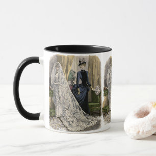 Mug Portrait de mariage vintage de la mariée victorien