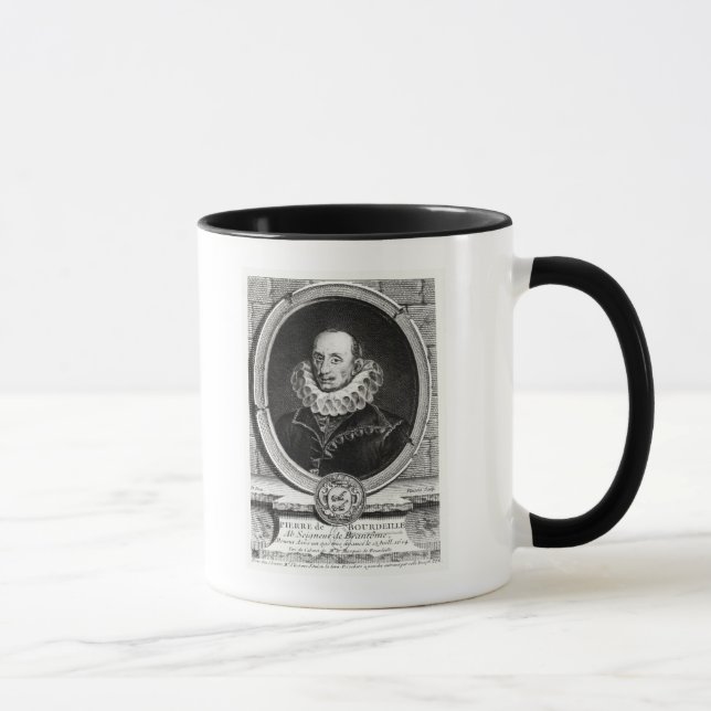 Mug Portrait de médaillon de Pierre de Bourdeille (Droite)