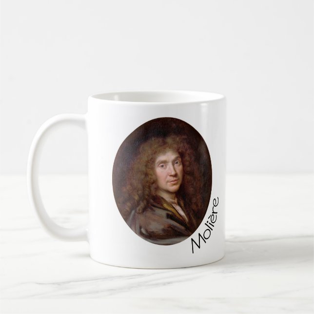 Mug Portrait de Molière par Pierre Mignard (vers 1658) (Gauche)