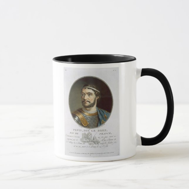 Mug Portrait de Pepin, appelé "Le Bref", roi de franc (Droite)