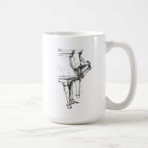 Mug Portrait de piano Abstrait