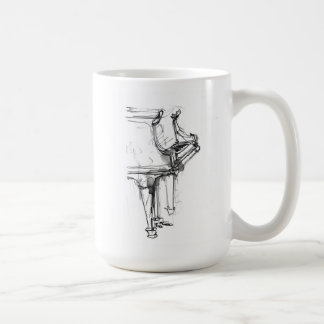 Mug Portrait de piano Abstrait