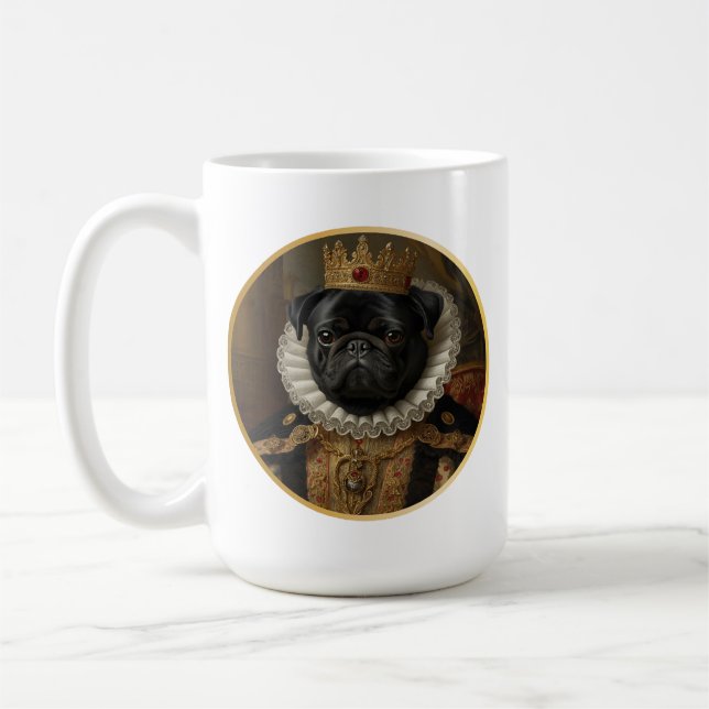 Mug Portrait de reine de la Renaissance inspiré par un (Gauche)