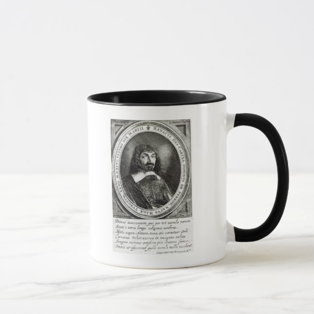 Mug Portrait de Rene Descartes, 1644 (Droite)