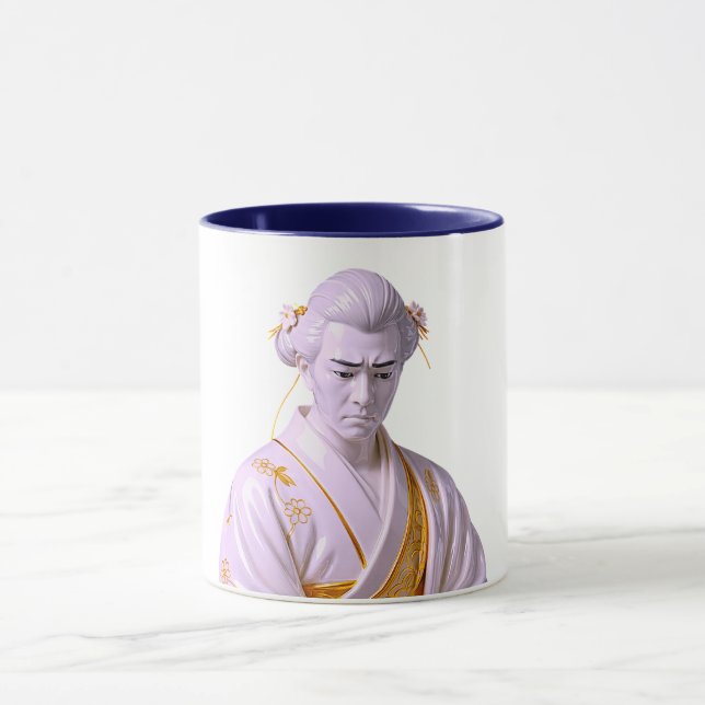 Mug Portrait de Samouraï Japonais (Centre)