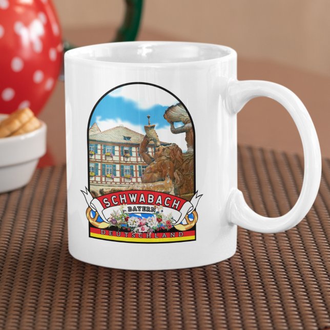 Mug Portrait de Schwabach (Schwabach: Wo Tradition und moderne Lebendigkeit sich vereinen - Kulturjuwel in Bayerns Herz.)