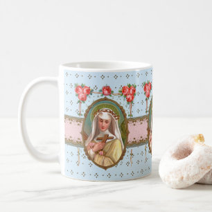 Mug Portrait de Ste Rose parée de roses (M 024a)