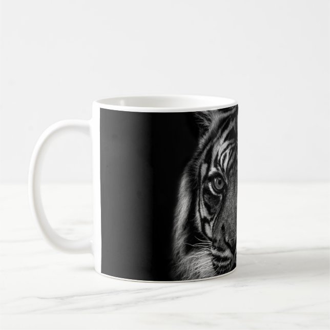 MUG PORTRAIT DE TIGRE À BW (Gauche)