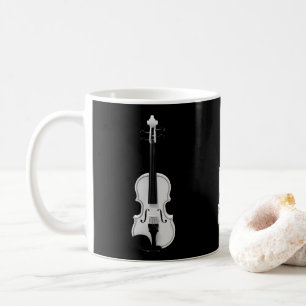 Mug Portrait de violon - Photographie noir et blanc