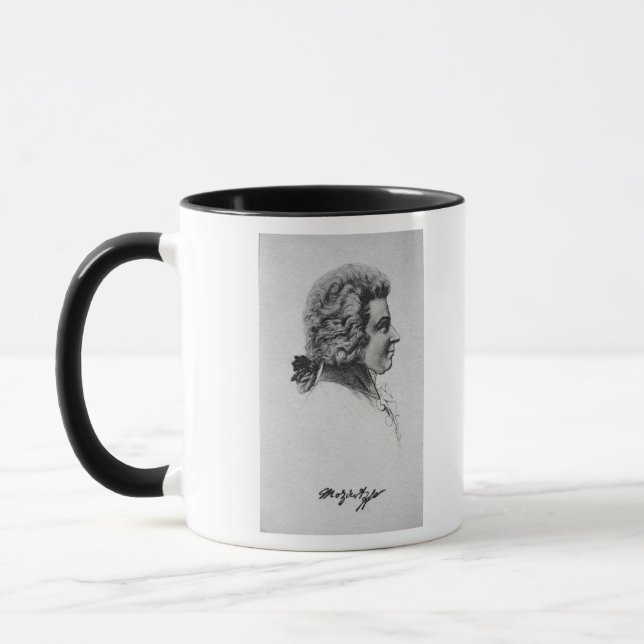 Mug Portrait de Wolfgang Amadeus Mozart (Gauche)