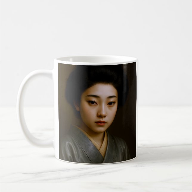 Mug Portrait d'élégance de geisha (Gauche)