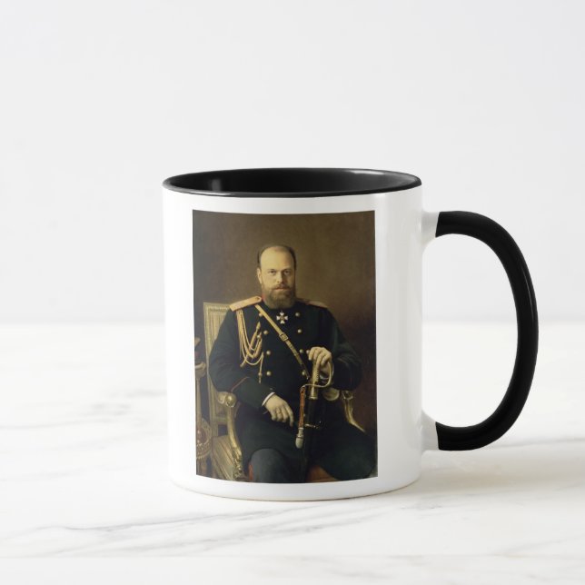 Mug Portrait d'empereur Alexandre III 1886 (Droite)