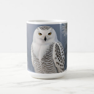 Mug Portrait d'hiver de Harfang des neiges