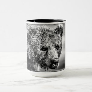 Mug Portrait d'ours grizzli
