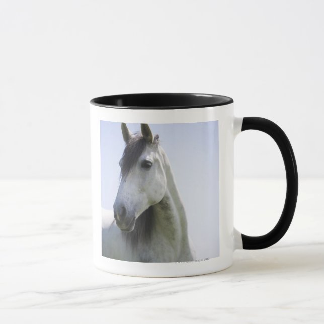 Mug portrait du cheval blanc (Droite)
