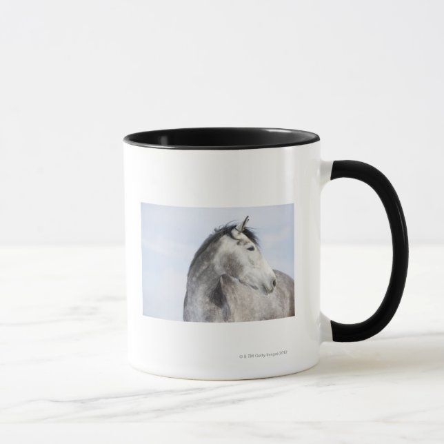 Mug portrait du cheval blanc 2 (Droite)
