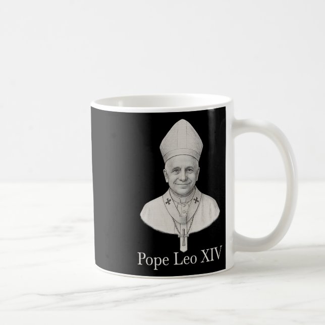 Mug Portrait du Pape Leo Xiv (Droite)