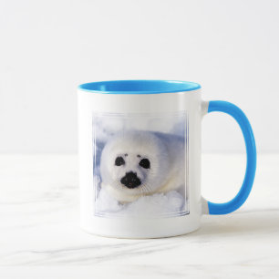 Mug Portrait d'un bébé phoque à harpe