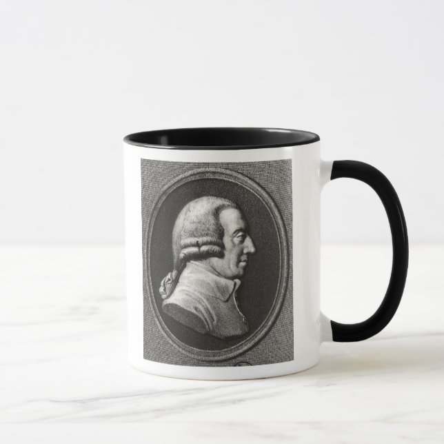 Mug Portrait d'un médaillon d'Adam Smith (Droite)