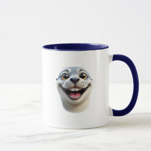 Mug Portrait d'un phoque et joyeux.