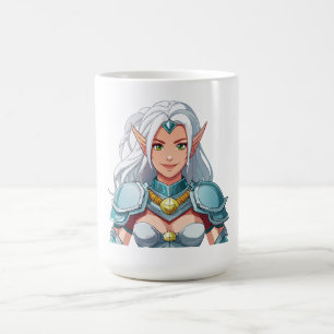 Mug Portrait d'une belle femme elfe